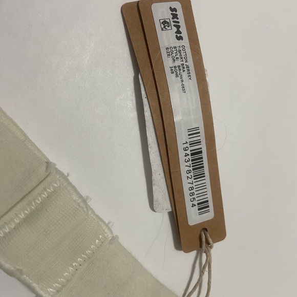 SKIMS Cotton Jersey T-shirt Bra BONE - Picture 6 of 7